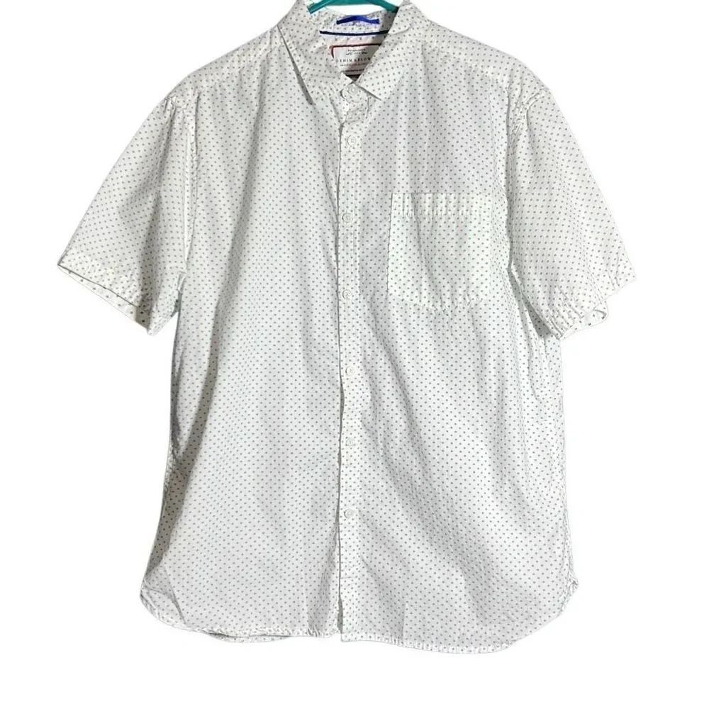 Denim & Flower Men’s Short-Sleeve Button-Up Shirt Slim Fit